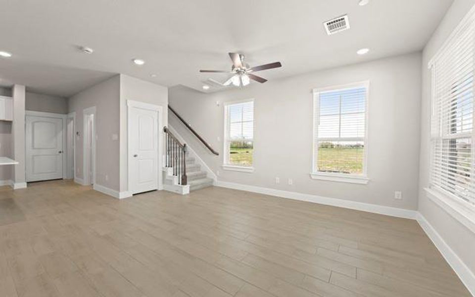 Upon entering, you are greeted to an open floor plan with natural lighting great for entertaining guests.