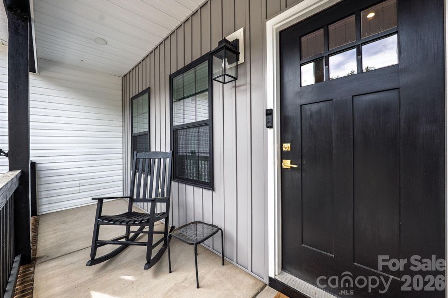 Exterior details and patio area of a home in , Crouse (Image 26).
