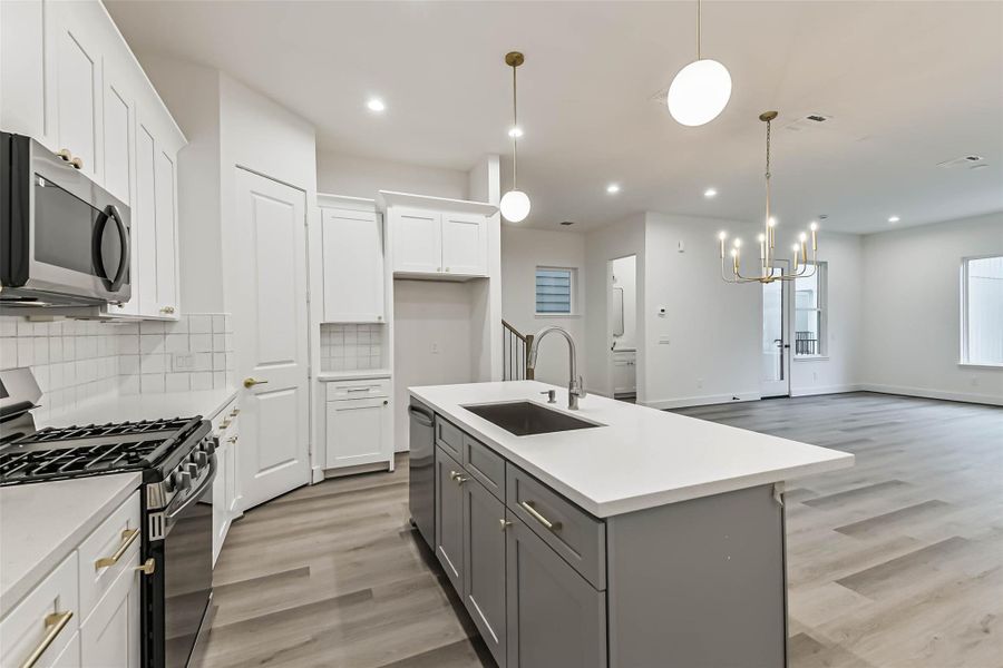 Furnished interior view inside a new home in , Houston (Image 13).
