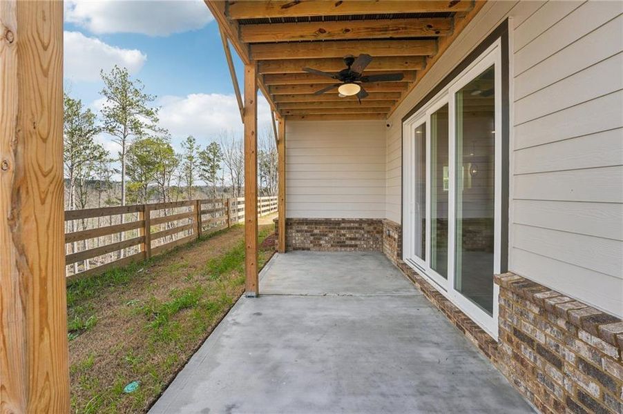 Exterior details and patio area of a home in Tiberon Woods, Cumming (Image 35). Exterior details and patio area of a home in Tiberon Woods, Cumming (Image 35).