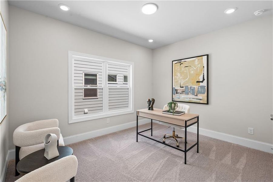 Furnished interior view inside a new home in Aberdeen, Hoschton (Image 20).