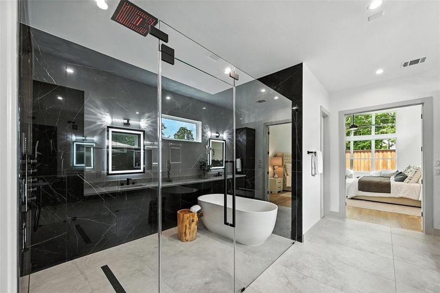 Furnished interior view inside a new home in , Dallas (Image 32).