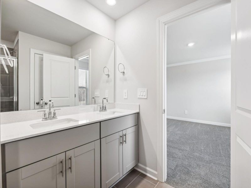 Furnished interior view inside a new home in Harper Landing, Stanley (Image 13).