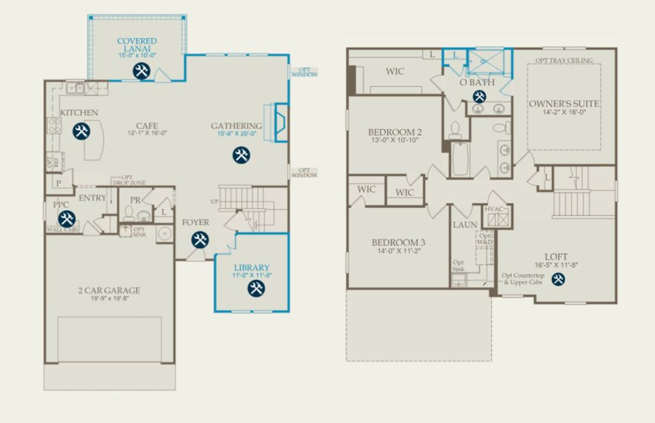 2D floor plan layout of this home in Grand Arbor, Blythewood, SC (Image 4). 2D floor plan layout of this home in Grand Arbor, Blythewood, SC (Image 4).