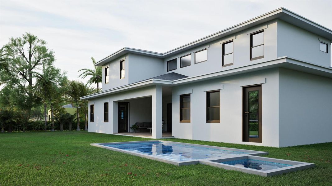 Front exterior of a new home in , West Palm Beach, FL, highlighting curb appeal (Image 1).