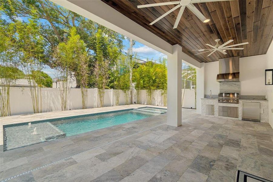 Exterior details and patio area of a home in , Tampa (Image 29).