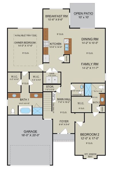 Harbor II – First Floor B Elevation | Ernest Homes Harbor II – First Floor B Elevation | Ernest Homes