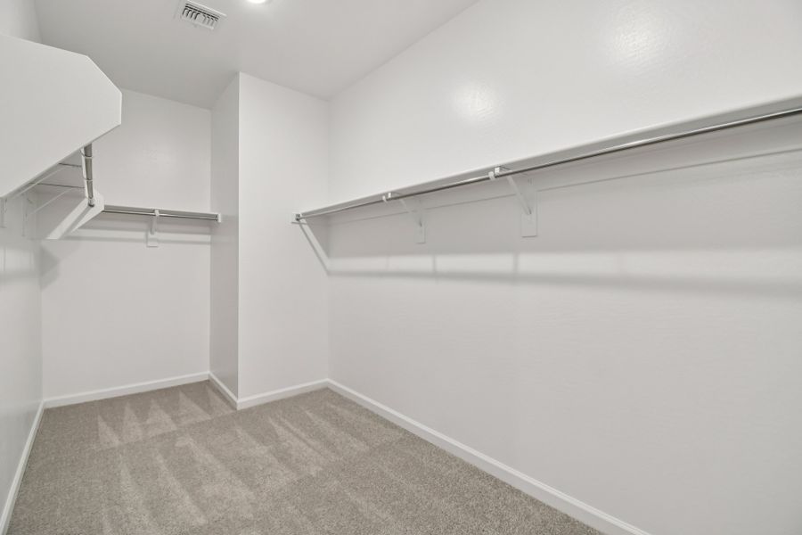 Primary walk in closet