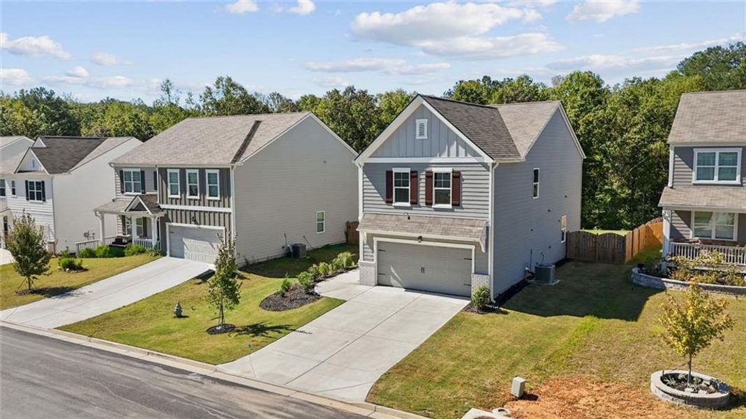 Front exterior of a new home in , Dawsonville, GA, highlighting curb appeal (Image 28). Front exterior of a new home in , Dawsonville, GA, highlighting curb appeal (Image 28).