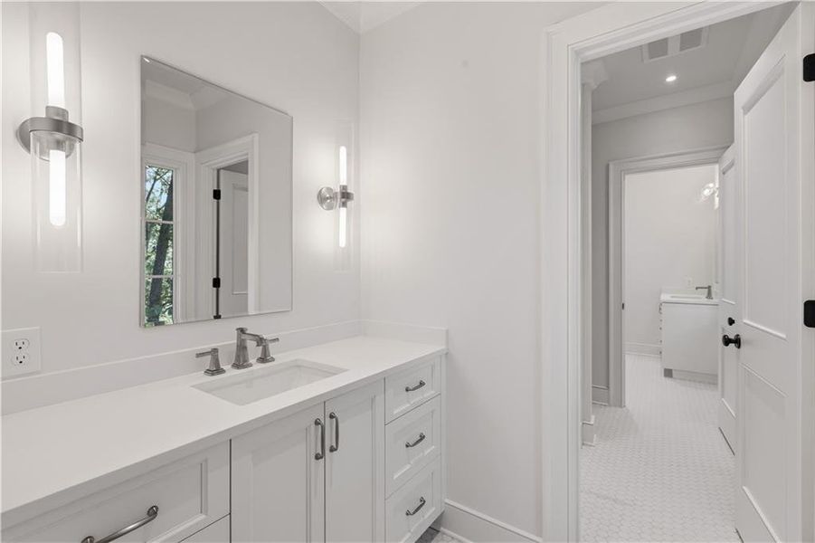 Furnished interior view inside a new home in , Atlanta (Image 20).
