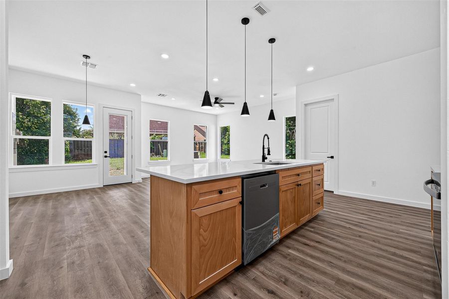 Furnished interior view inside a new home in , Conroe (Image 4).