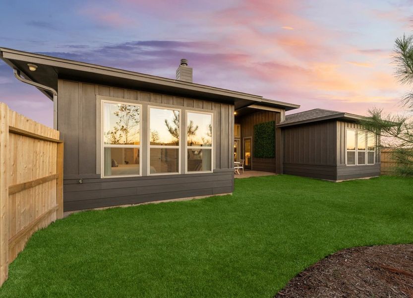 Front exterior of a new home in Fulshear Lakes Gardens, Fulshear, TX, highlighting curb appeal (Image 19). Front exterior of a new home in Fulshear Lakes Gardens, Fulshear, TX, highlighting curb appeal (Image 19).