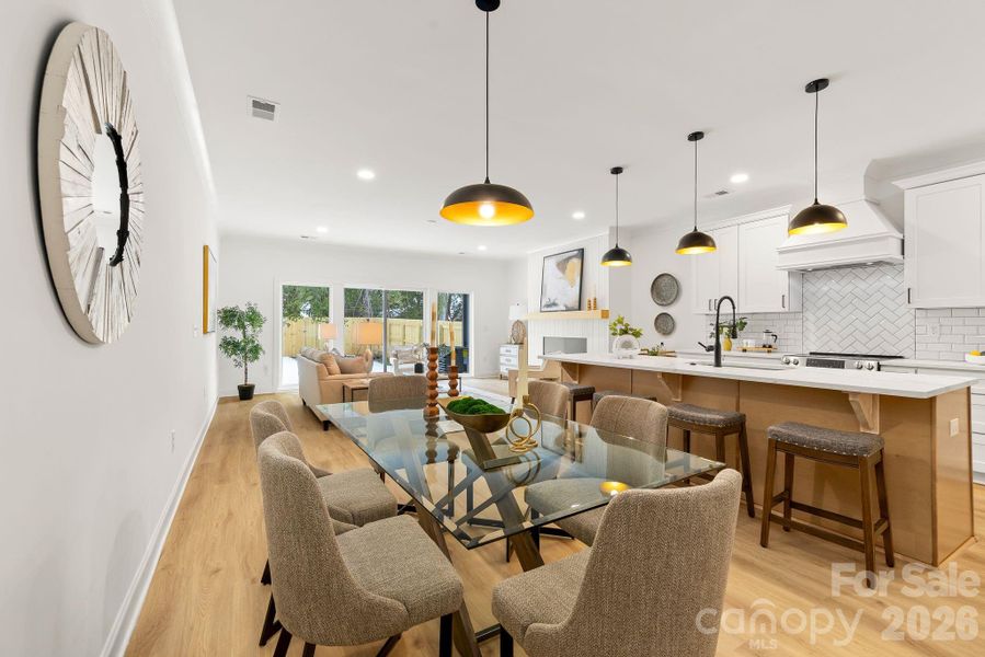 Furnished interior view inside a new home in , Charlotte (Image 30).