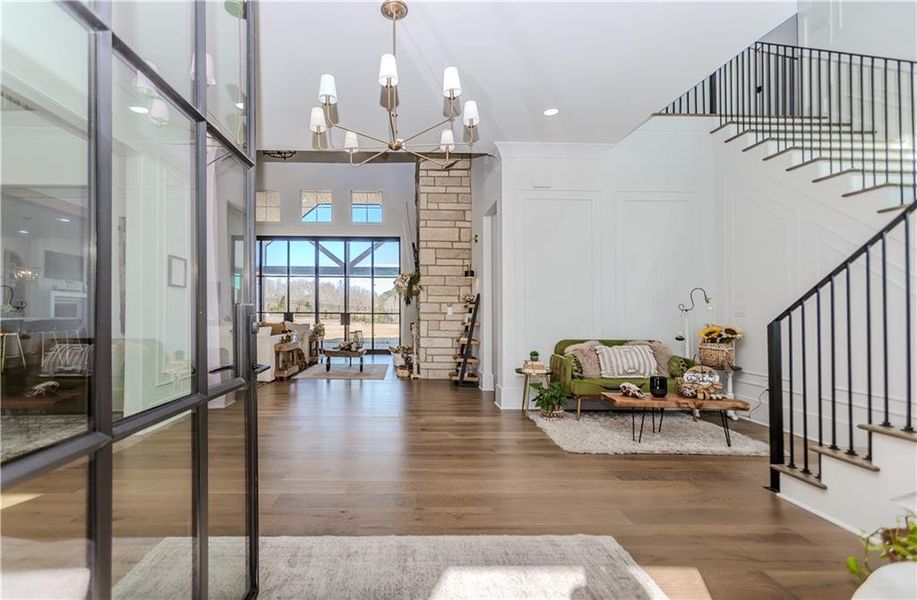 Furnished interior view inside a new home in , Dacula (Image 18).