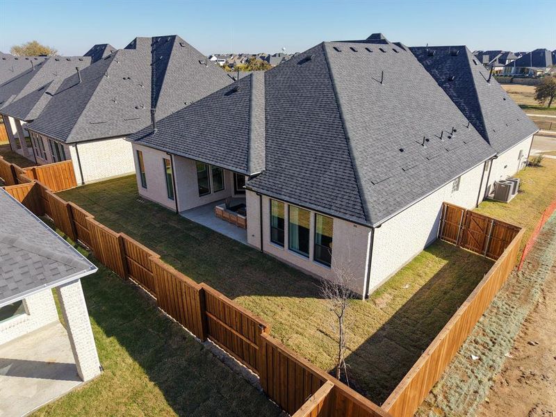 Exterior details and patio area of a home in , Prosper (Image 4). Exterior details and patio area of a home in , Prosper (Image 4).
