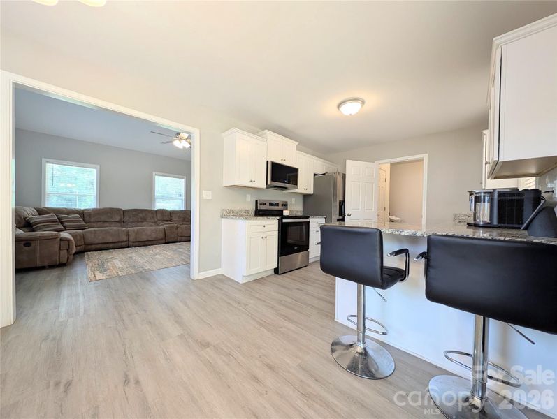 Furnished interior view inside a new home in , Clover (Image 12).