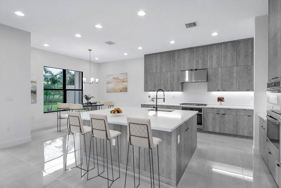 Furnished interior view inside a new home in , Boca Raton (Image 12).