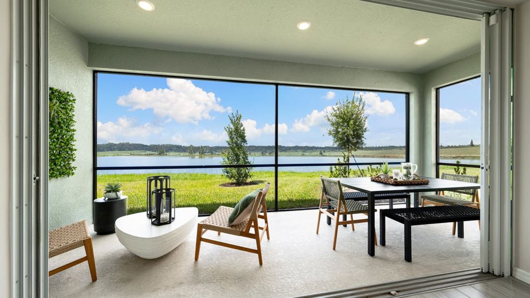Exterior details and patio area of a home in Firethorn, Parrish (Image 3).
