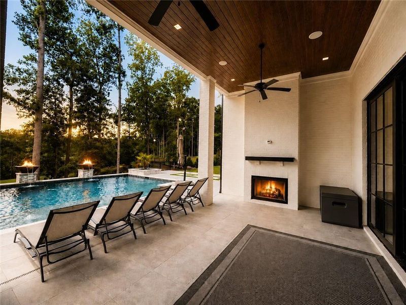 Exterior details and patio area of a home in , Alpharetta (Image 32).