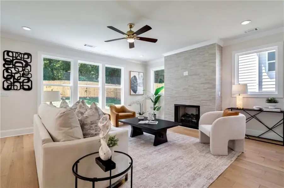 Furnished interior view inside a new home in , Atlanta (Image 14).