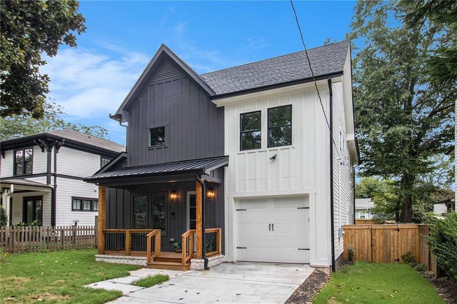 Front exterior of a new home in , Atlanta, GA, highlighting curb appeal (Image 37). Front exterior of a new home in , Atlanta, GA, highlighting curb appeal (Image 37).
