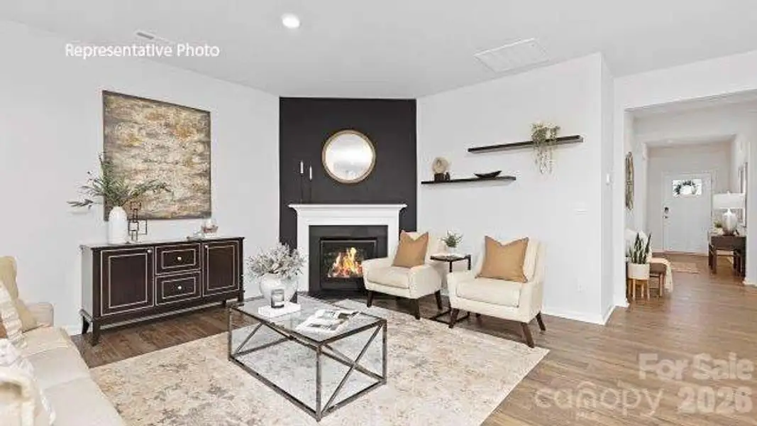 Furnished interior view inside a new home in Woodhaven at Chester, Chester (Image 2). Furnished interior view inside a new home in Woodhaven at Chester, Chester (Image 2).