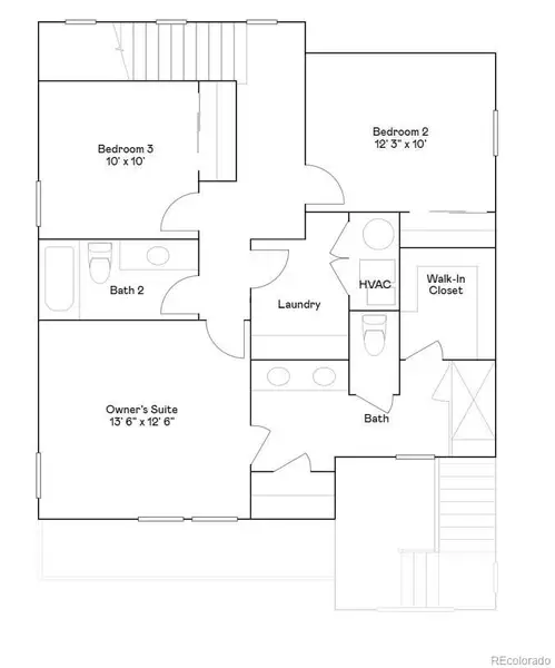 2D floor plan layout of this home in , Thornton, CO (Image 3).