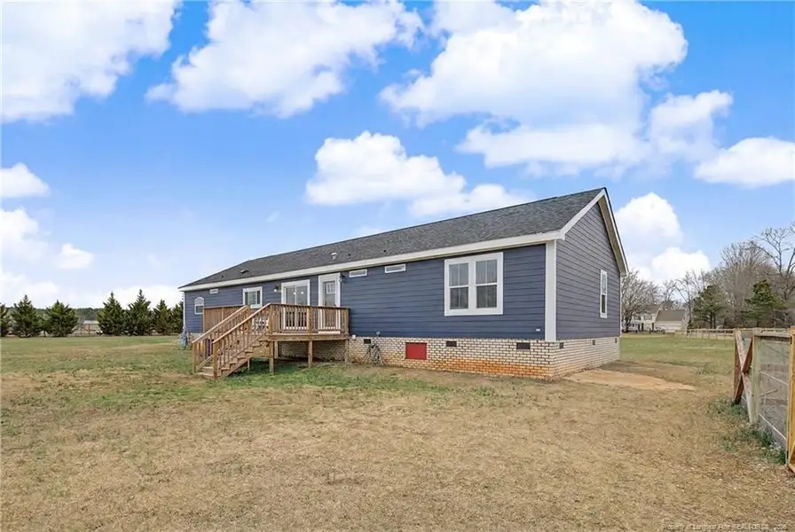 Rear of house and back porch