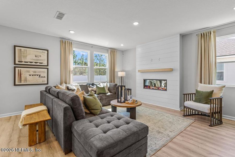 Furnished interior view inside a new home in The Landings at Pecan Park, Jacksonville (Image 5).