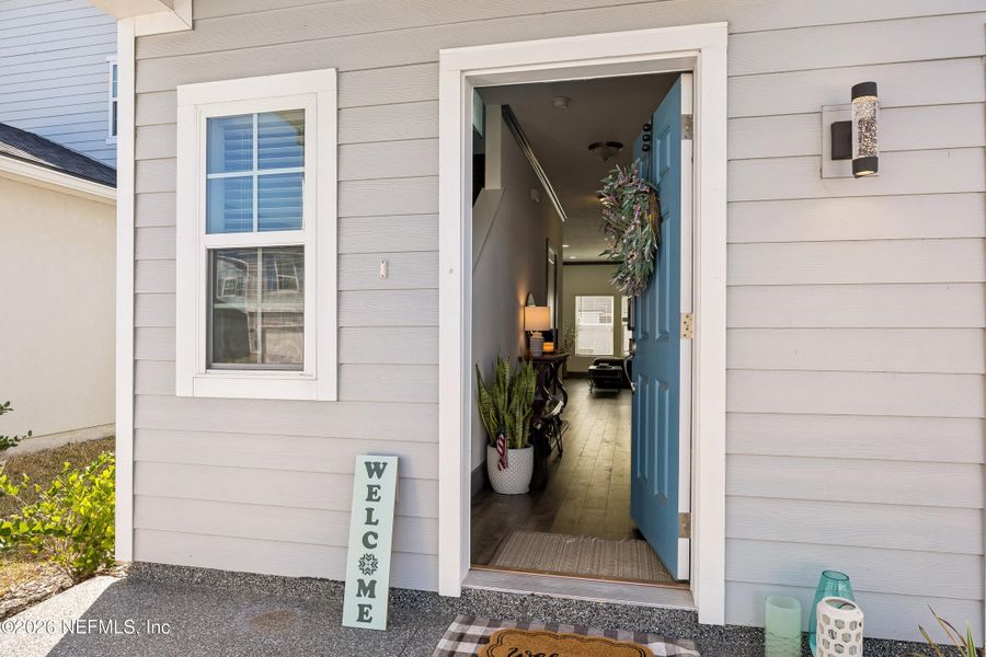 Exterior details and patio area of a home in Cordova Palms, St. Augustine (Image 4).