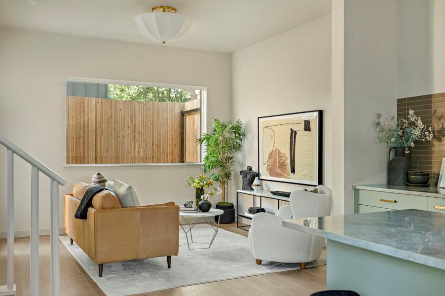 Furnished interior view inside a new home in , Austin (Image 15). Furnished interior view inside a new home in , Austin (Image 15).