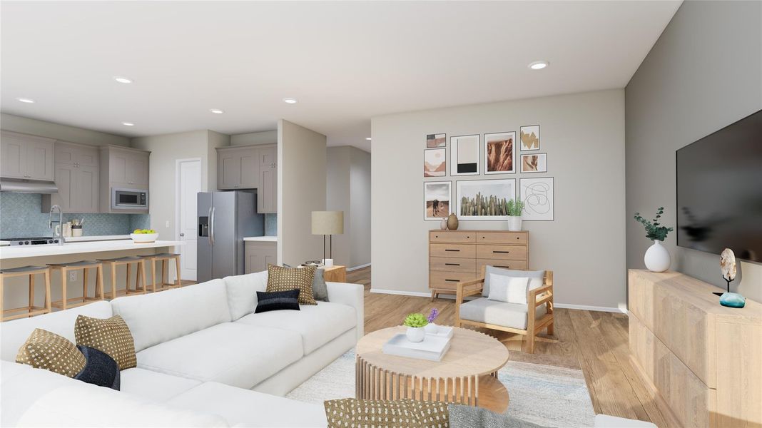 Furnished interior view inside a new home in Anniston, Katy (Image 5).