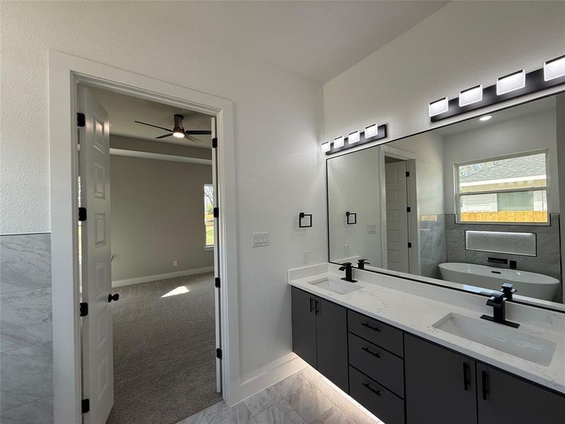 Furnished interior view inside a new home in , Dallas (Image 7).