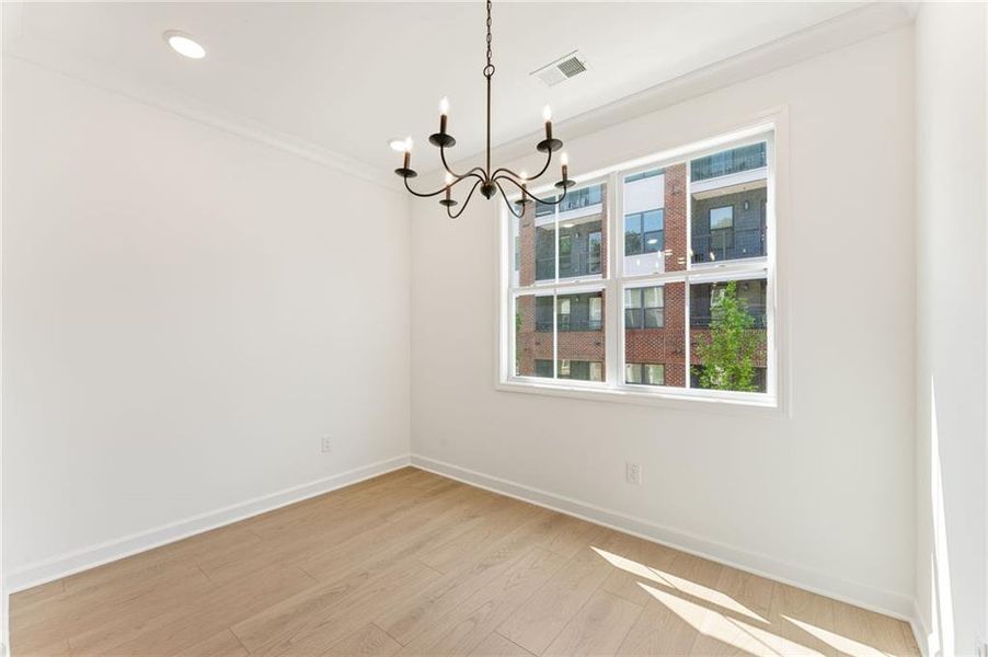 Spacious, unfurnished interior of a new home in Townes at South Main, Kennesaw (Image 20).