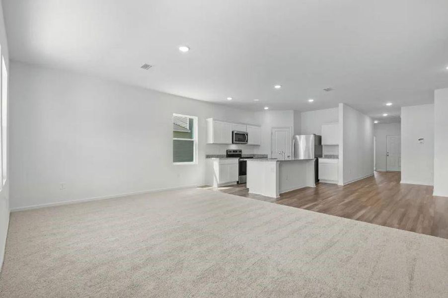 Family Room to Kitchen - Representative Photo