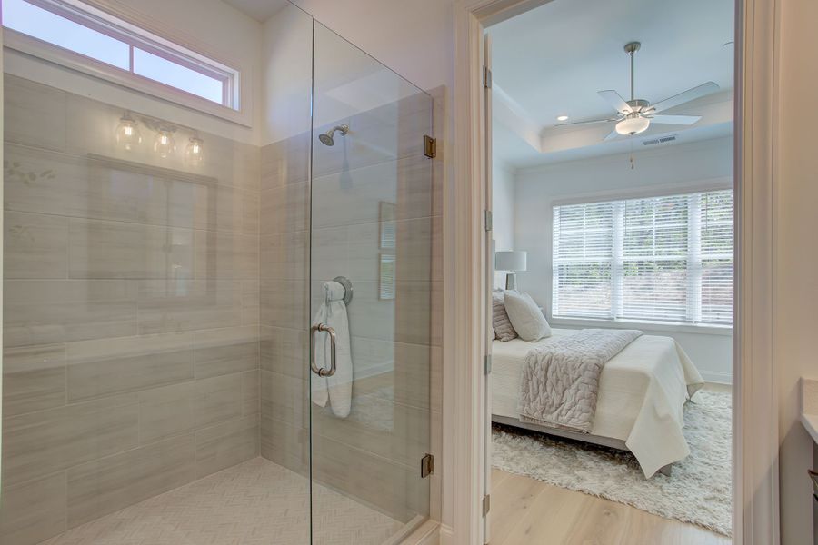 Large walk in shower within the master bathroom