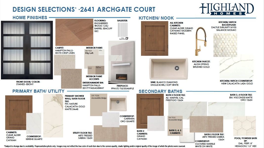 Sample of building materials used in homes in Star Trail, Prosper (Image 73).