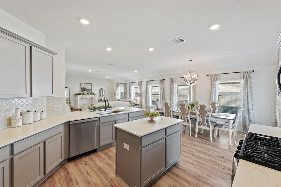 Furnished interior view inside a new home in Sterling Point at Baytown Crossings: Wildflower II Collection, Baytown (Image 15).