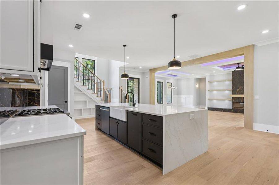 Furnished interior view inside a new home in , Braselton (Image 87).