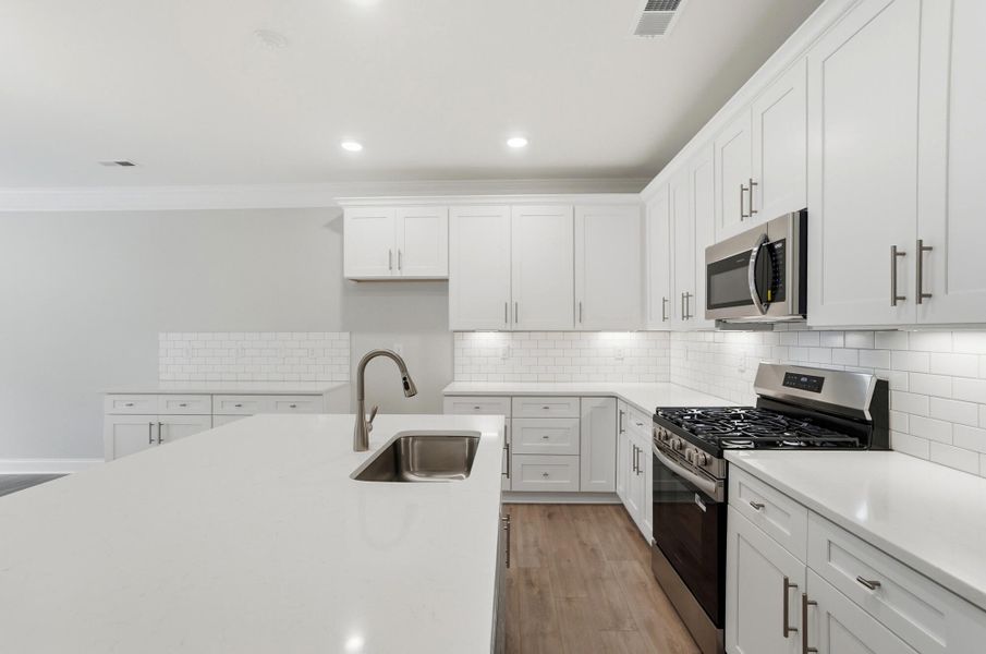 Furnished interior view inside a new home in Harrisburg Village Townhomes, Harrisburg (Image 10).