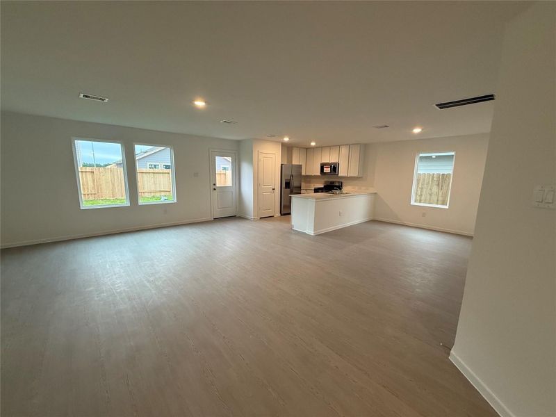 Pics are not of actual home.  They are a representative of a home of the same floor plan