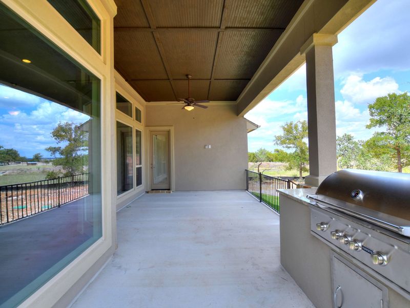 Representative exterior details of a home built from the San Simeon II by Giddens Homes in Clearwater Ranch, Liberty Hill (Image 36).