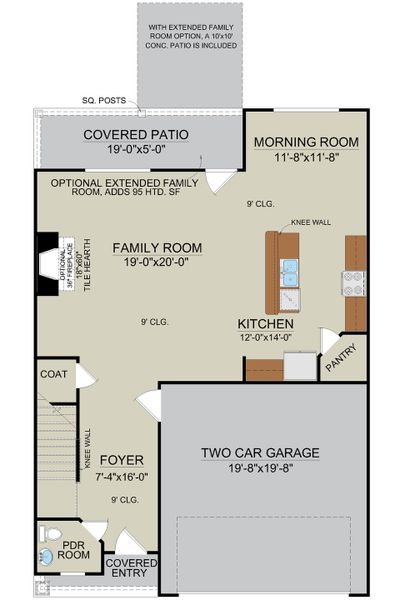 Seabrook Floor Plan First Floor Layout | Ernest Homes