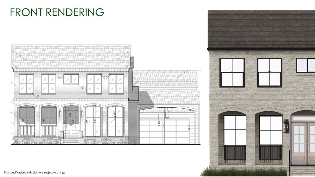 Exterior rendering of this home design in , Houston, TX (Image 5).