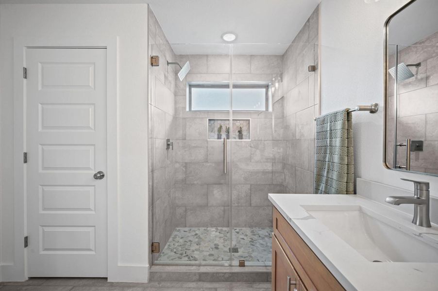 Furnished interior view inside a new home in , Willis (Image 16).