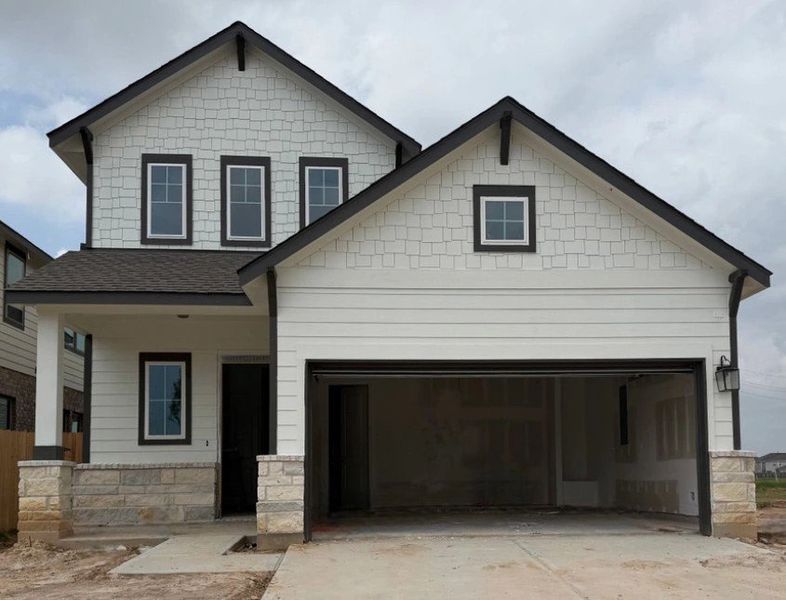 In-progress construction of a new home in Bergamo, Katy, TX (Image 3).
