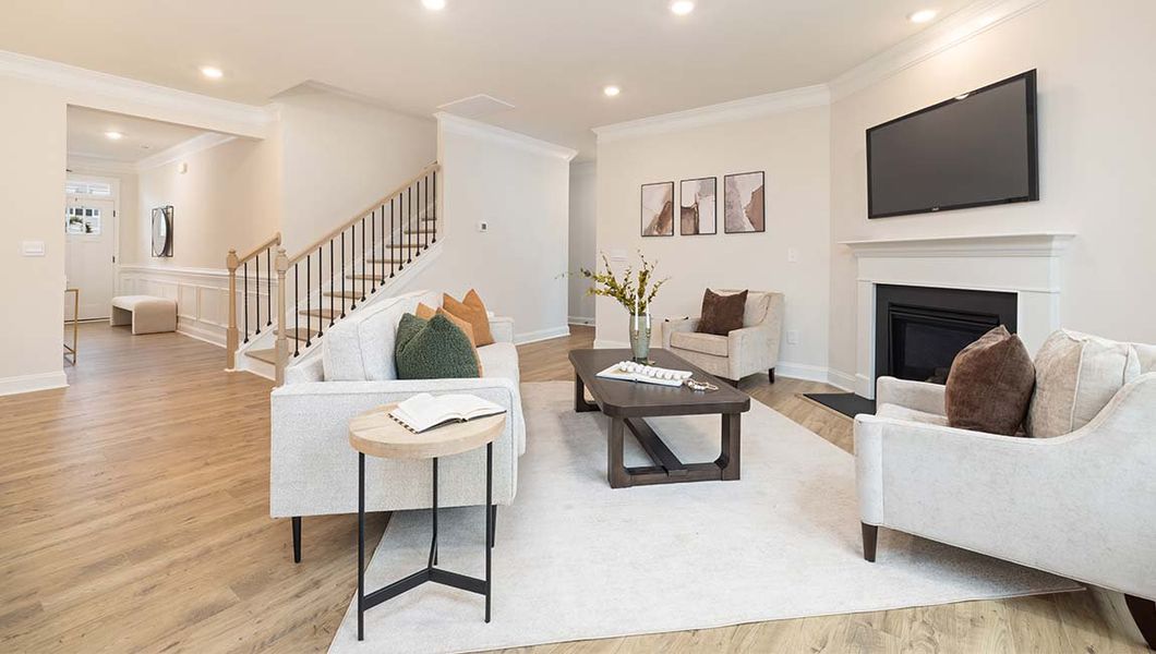 Furnished interior view inside a new home in Falls Cove, Troutman (Image 11).