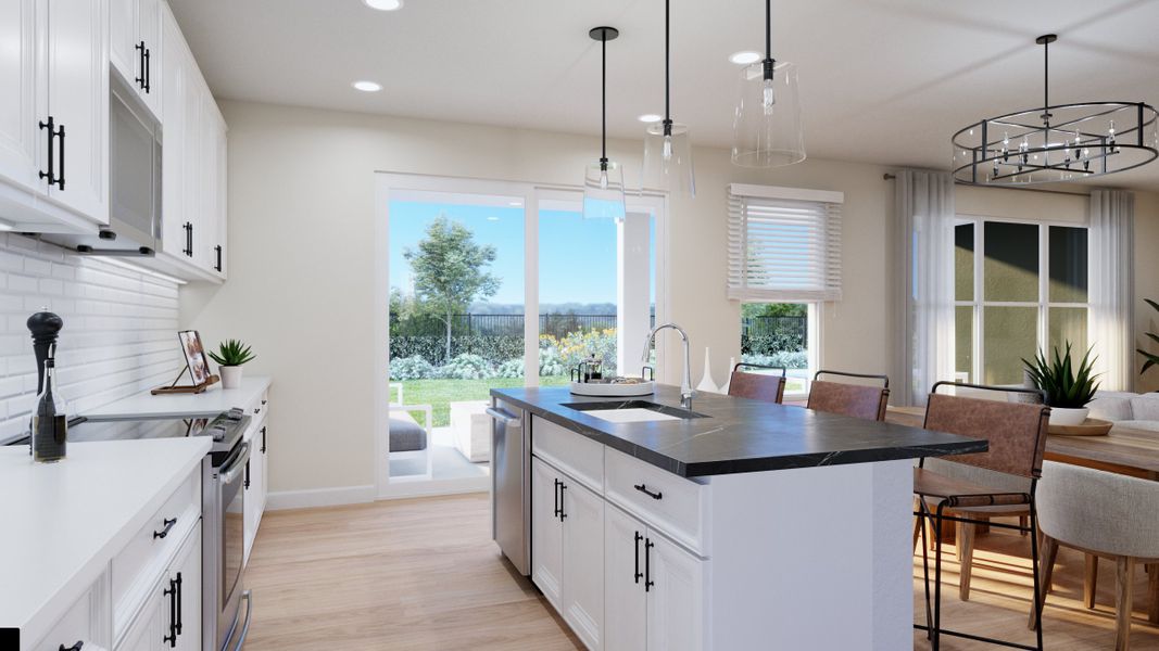 Representative furnished interior of a home built from the Evergreen by Risewell Homes in Country Club Estates, Palm Bay (Image 6).