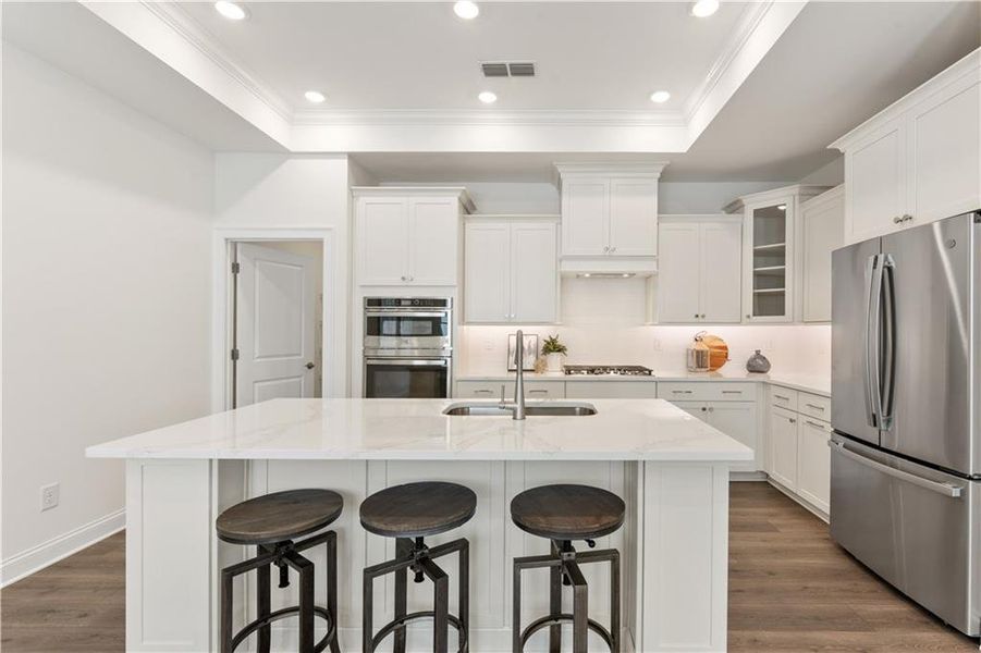 Furnished interior view inside a new home in The Courtyards at Bailey Farms, Dacula (Image 11).