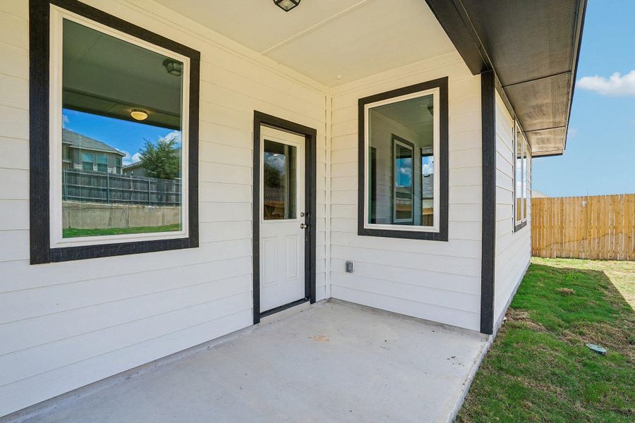 Exterior details and patio area of a home in Hunters Ranch, San Antonio (Image 2). Exterior details and patio area of a home in Hunters Ranch, San Antonio (Image 2).